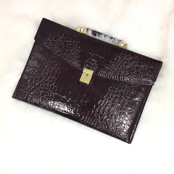 Handbags - Vintage crocodile skin career classic Bag …